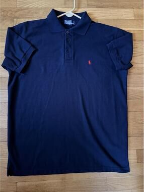 2XL - Men - Polo by Ralph Lauren Navy Blue Polo Shirt